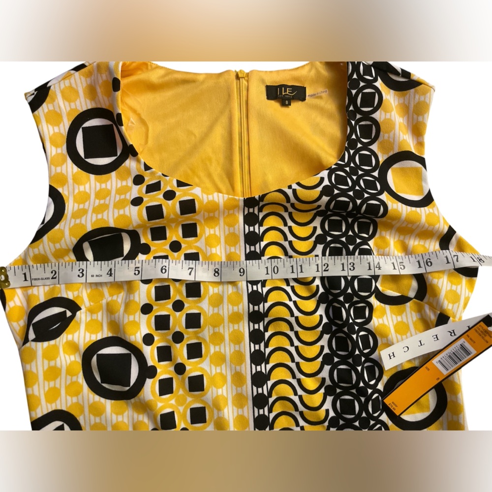 ILE NEW YORK- Retro Mod Geometric Shift Dress - Size [8] - Picture 9 of 9